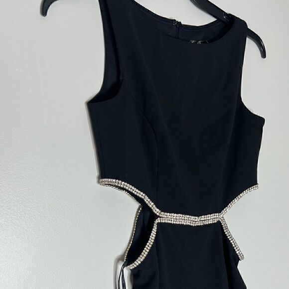 AQUA One Shoulder Cutout Waist Gown - 100% Exclusive - Picture 4 of 14